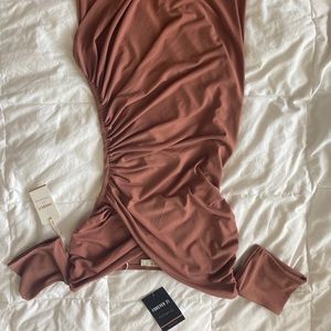 Rust body con dress